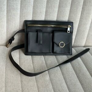 A New Day Black Belt Bag - NWOT